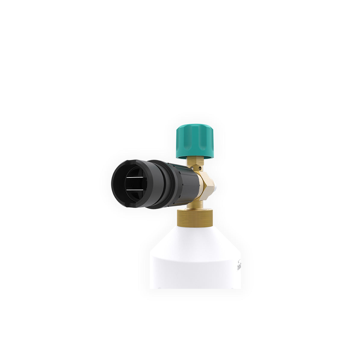 Foam Cannon, Showing Variable Spray nozzle opening